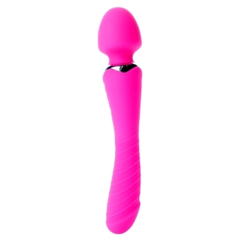 Masażer łechtaczki 2w1 sex wibrator ogrzewany 22cm